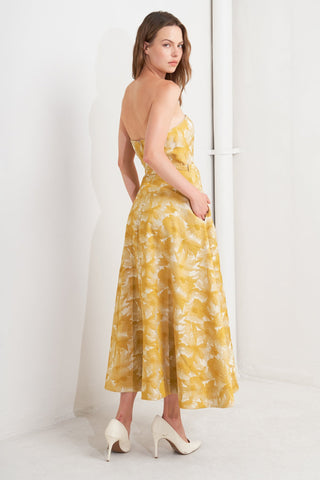 VERA BLOOM JACQUARD MIDI DRESS - By Baano