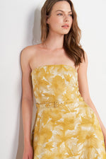 VERA BLOOM JACQUARD MIDI DRESS - By Baano