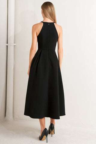 GALAXY CHARM WOVEN MIDI DRESS