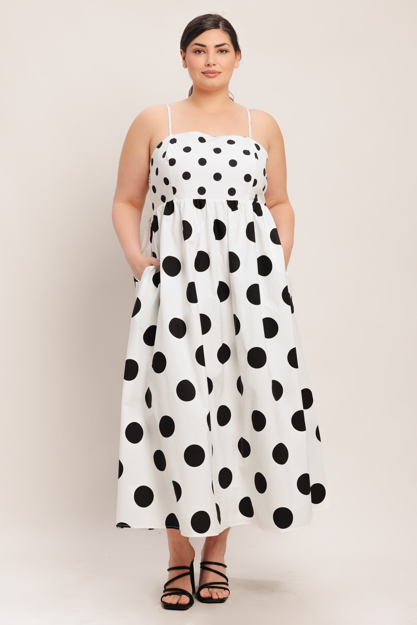 PARISIAN SPOTLIGHT WOVEN MIDI DRESS