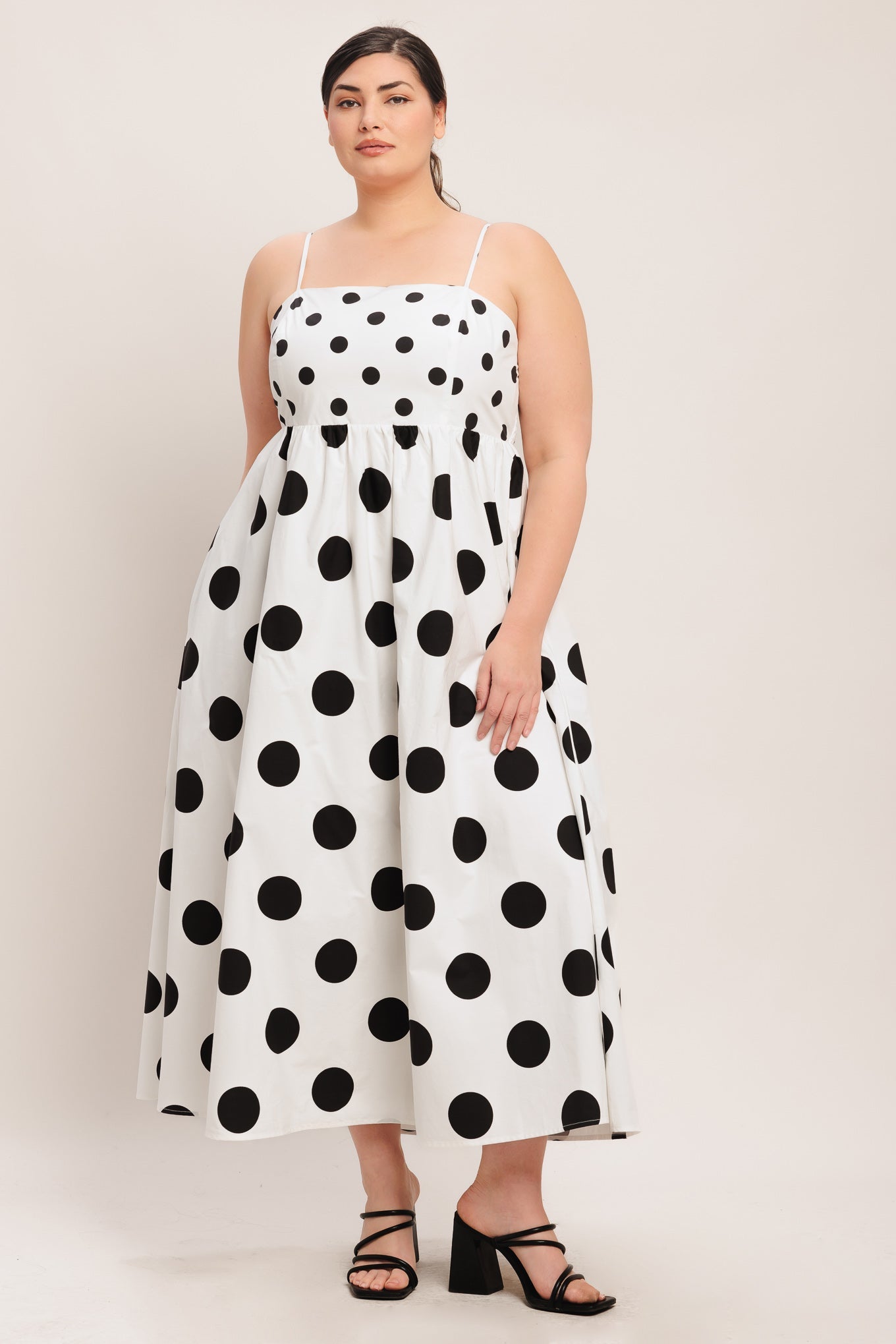 PARISIAN SPOTLIGHT WOVEN MIDI DRESS