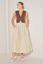 ANGEL VEIL WHITE MIDI DRESS