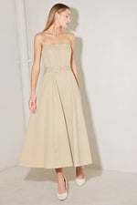 UNDERSTATED ICON WOVEN MIDI DRESS