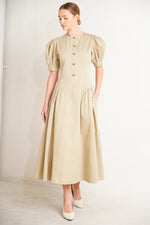 UNDERSTATED ICON WOVEN MIDI DRESS