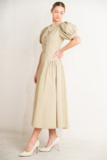 UNDERSTATED ICON WOVEN MIDI DRESS