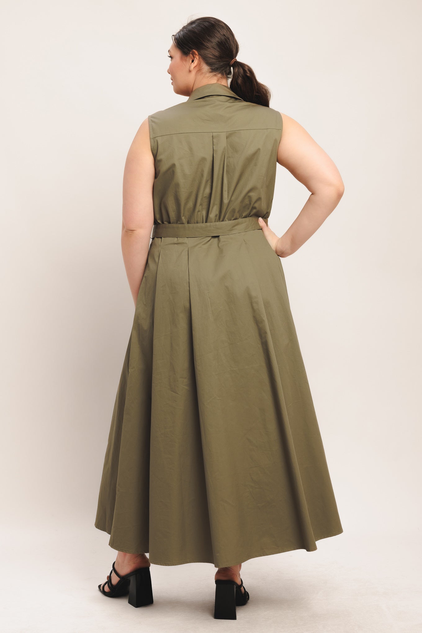 SIMPLY UNSTOPPABLE WOVEN MIDI DRESS