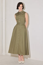 SIMPLY UNSTOPPABLE WOVEN MIDI DRESS