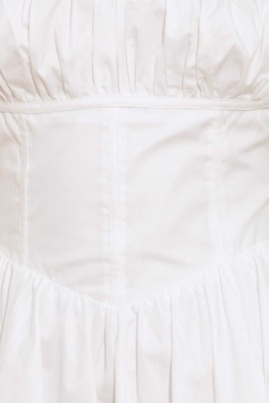 SWEETHEART SERENADE WOVEN MIDI DRESS