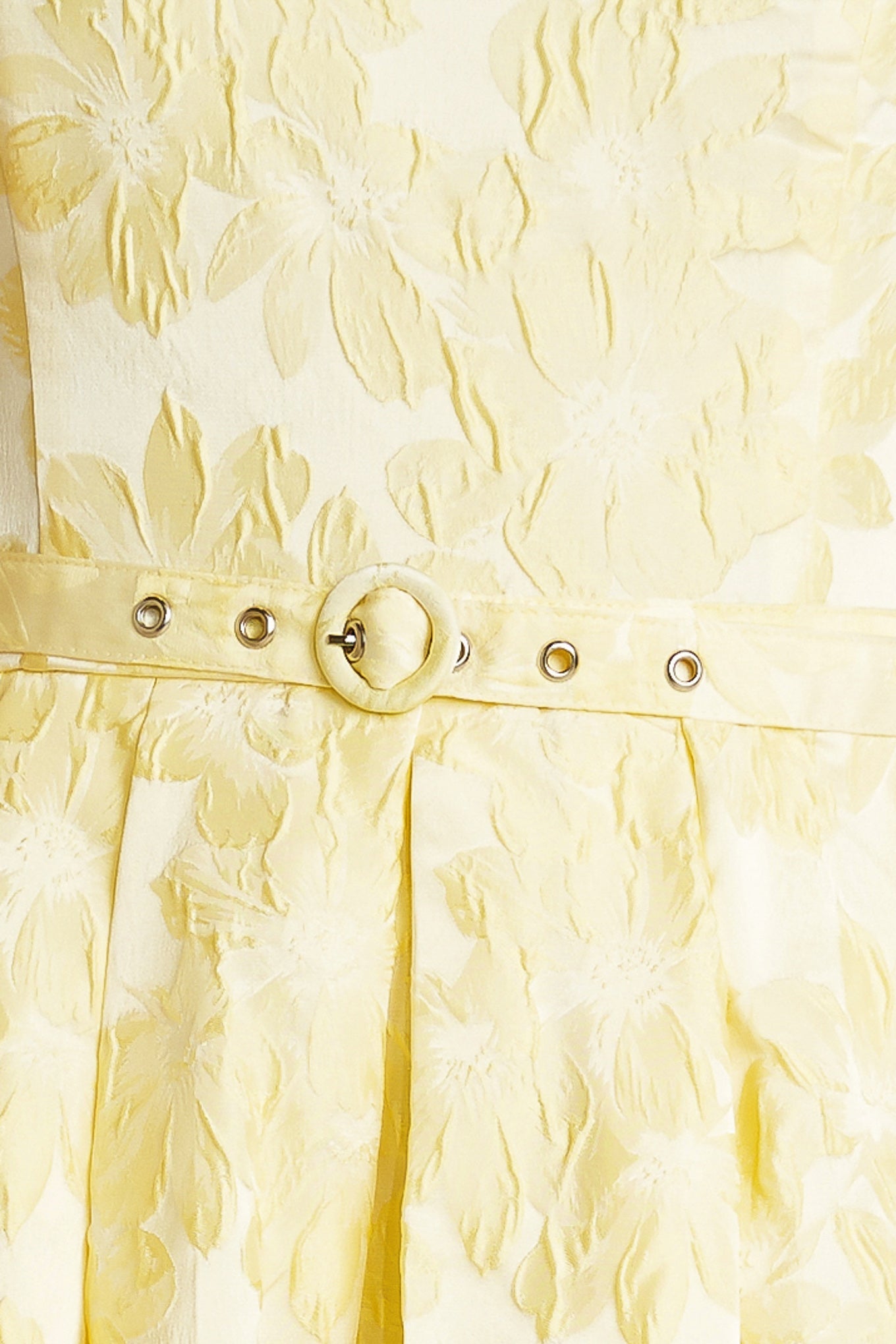 BUTTERCUP BLOOM WOVEN MIDI DRESS