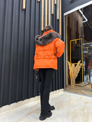 Genuine Silver Fox Down Fill Jacket - By Baano