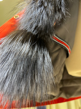 Genuine Silver Fox Fur Rabbit Fur Insulated Parka - By Baano