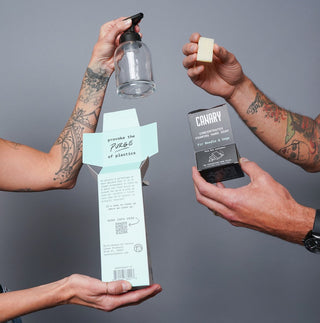 Hand Soap Starter Kit - Bottle & 2 Soap Slices - By Baano