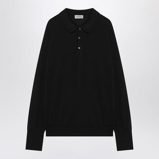 Black Finchley Polo In Cotton