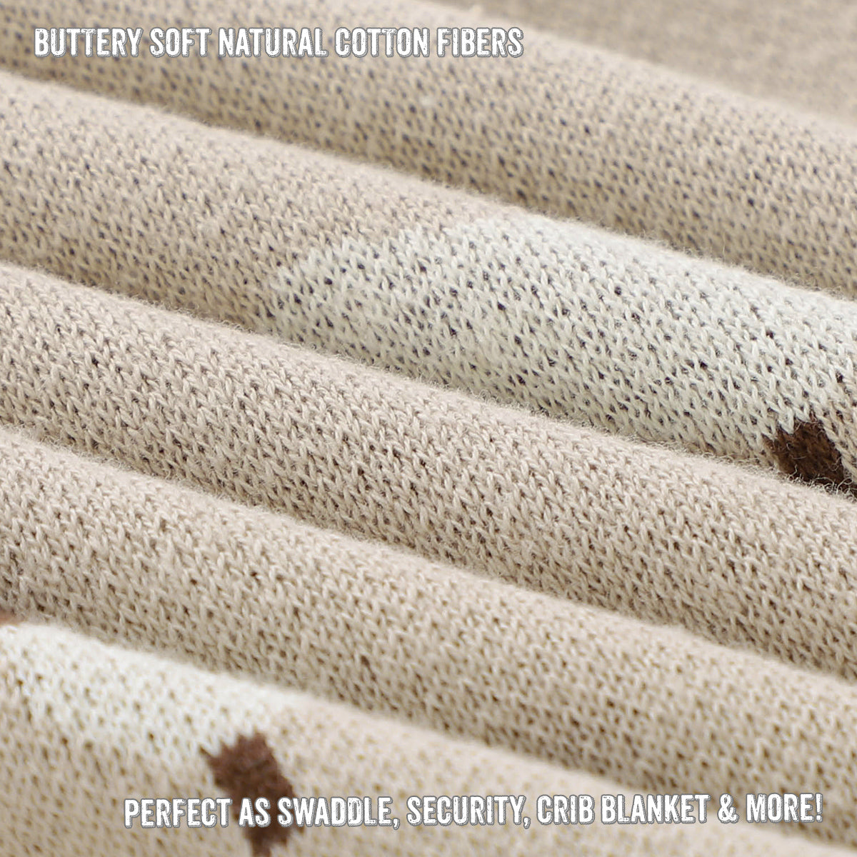 Sheep Knit Receiving Baby Blanket - By Baano