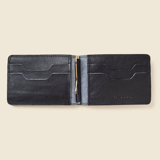 Bifold Money Clip Wallet - Black