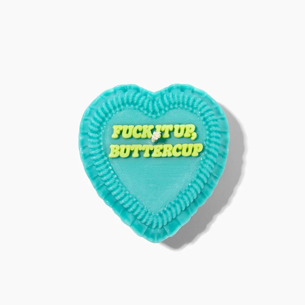 F*ck It Up Buttercup Heart Candle