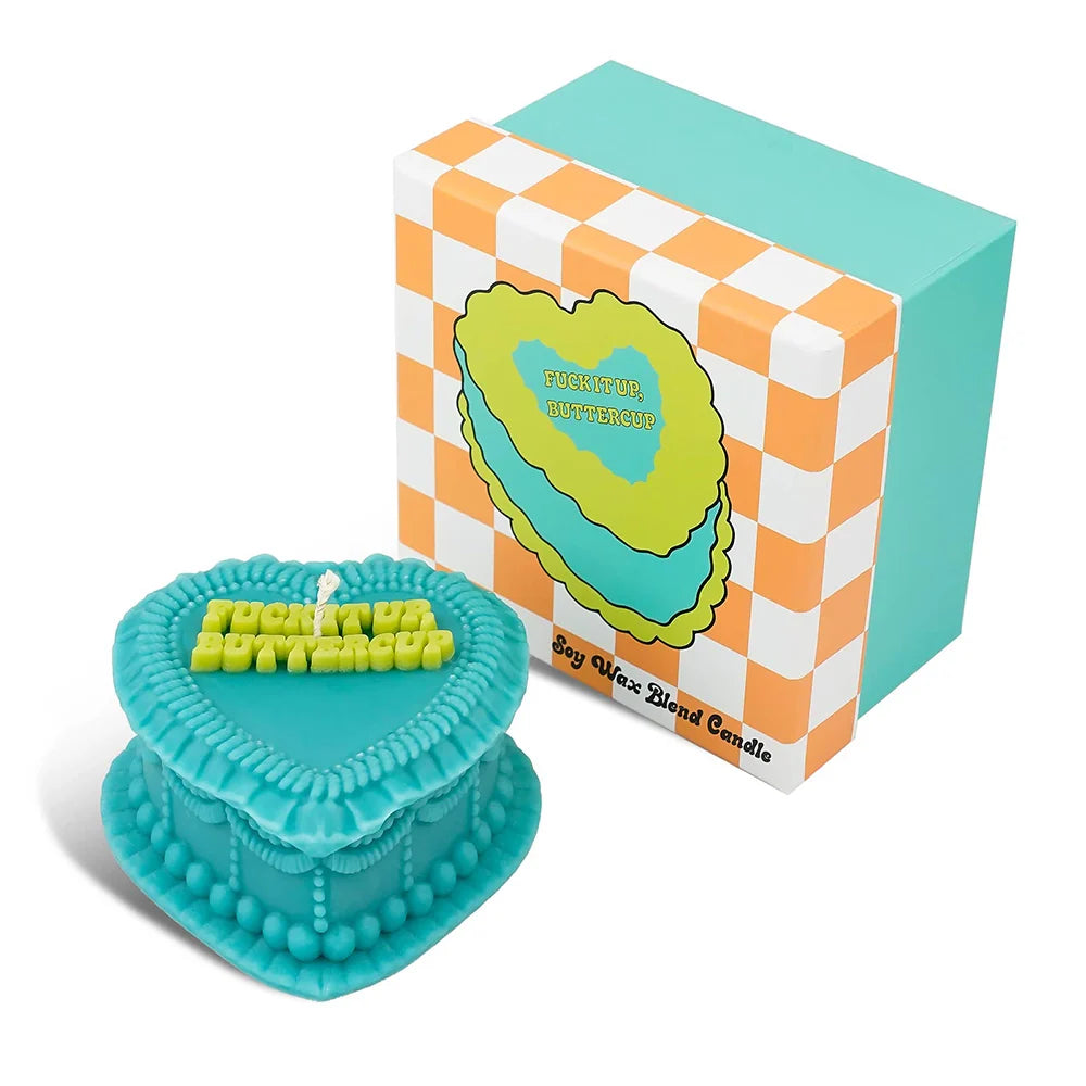 F*ck It Up Buttercup Heart Candle