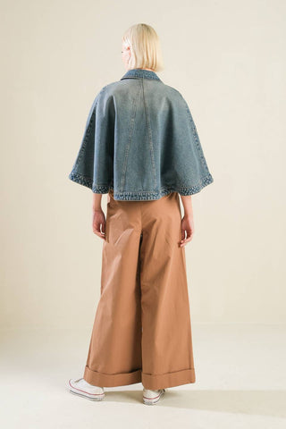 I REMEMBER EVERYTHING DENIM CAPELET - By Baano