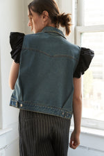 AUTHENTIC MOMENTS DENIM VEST - By Baano