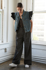 AUTHENTIC MOMENTS DENIM VEST - By Baano