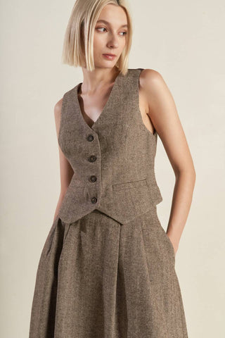 VIBRANT DAZE WOVEN VEST - By Baano