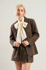 DARING CONFIDENCE DENIM BLAZER - By Baano