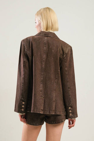 DARING CONFIDENCE DENIM BLAZER - By Baano