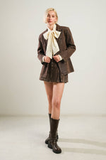 DARING CONFIDENCE DENIM BLAZER - By Baano