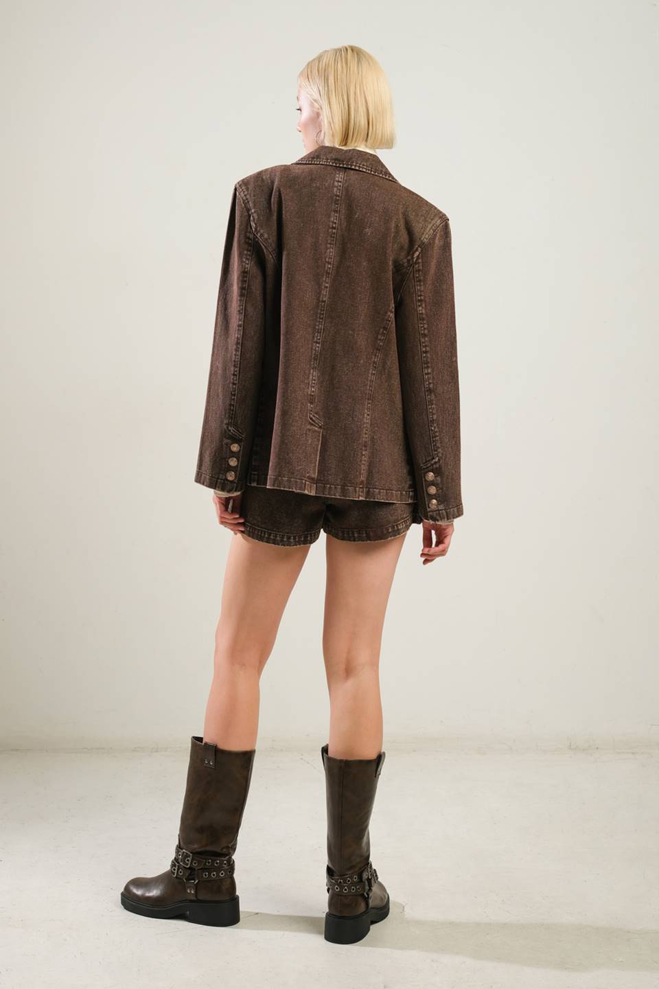 DARING CONFIDENCE DENIM BLAZER - By Baano