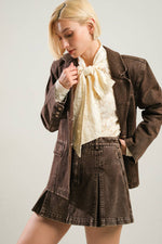 DARING CONFIDENCE DENIM BLAZER - By Baano