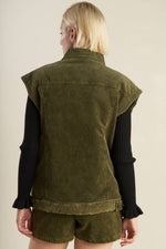 ESCAPING REALITY CORDUROY VEST - By Baano