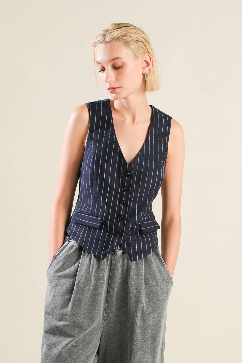FOREVER CONNECTED WOVEN VEST - By Baano