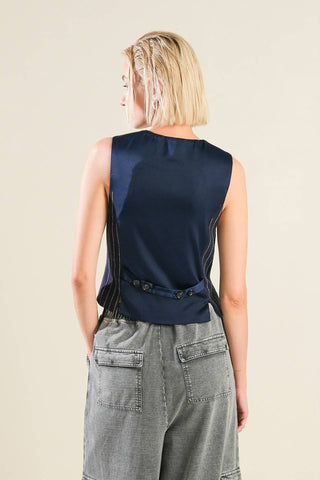 FOREVER CONNECTED WOVEN VEST - By Baano