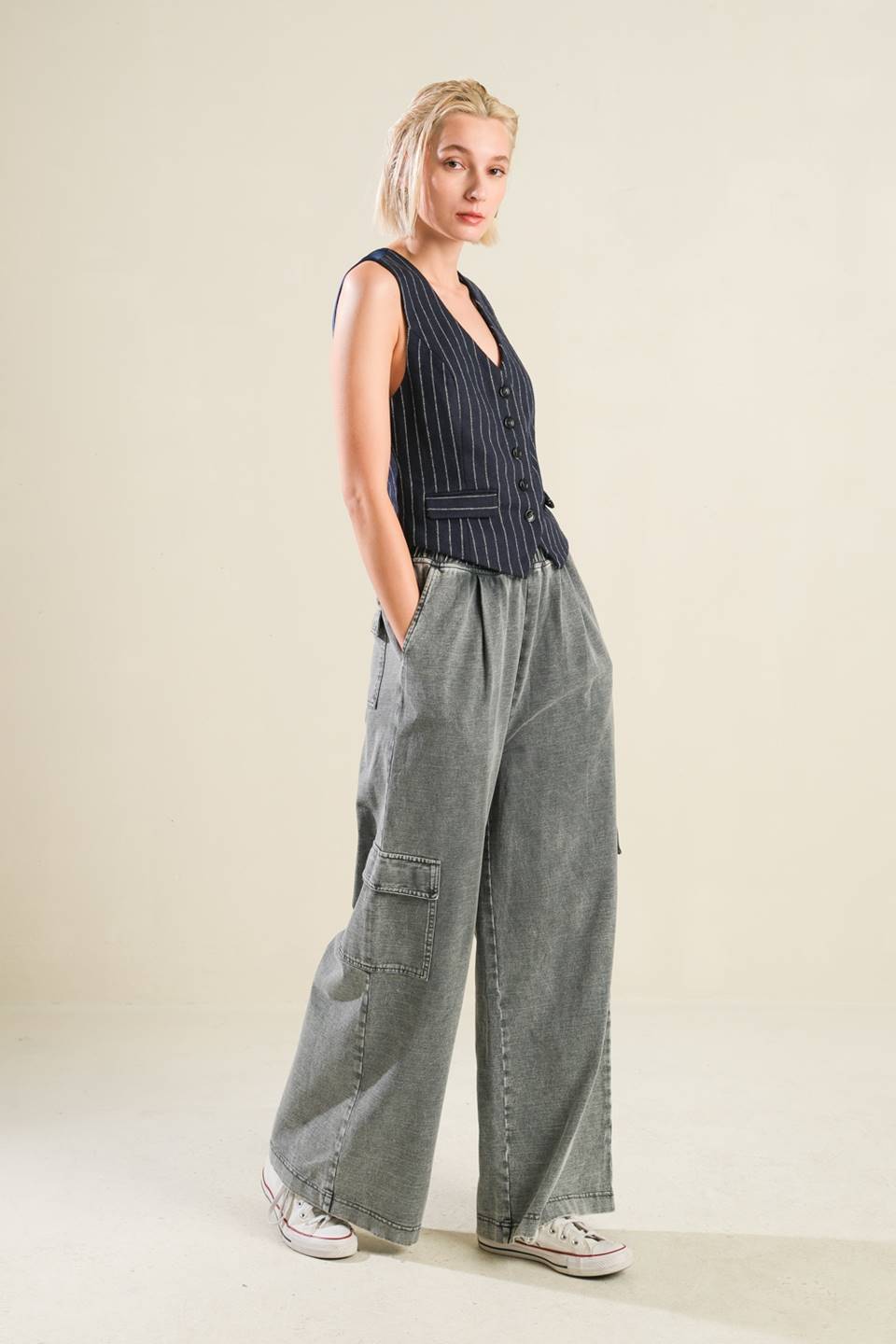 FOREVER CONNECTED WOVEN VEST - By Baano