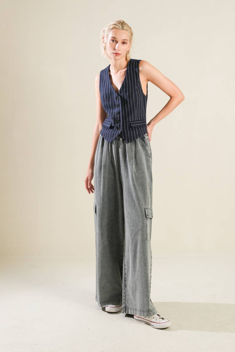 FOREVER CONNECTED WOVEN VEST - By Baano