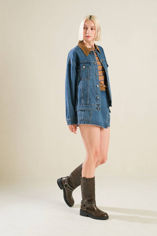 LIVIN' MY BEST LIFE DENIM JACKET - By Baano