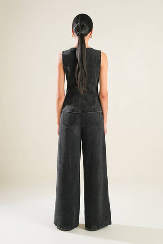 MYSTIC SANDS DENIM VEST - By Baano