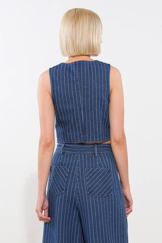 I STILL BELIEVE DENIM VEST - By Baano