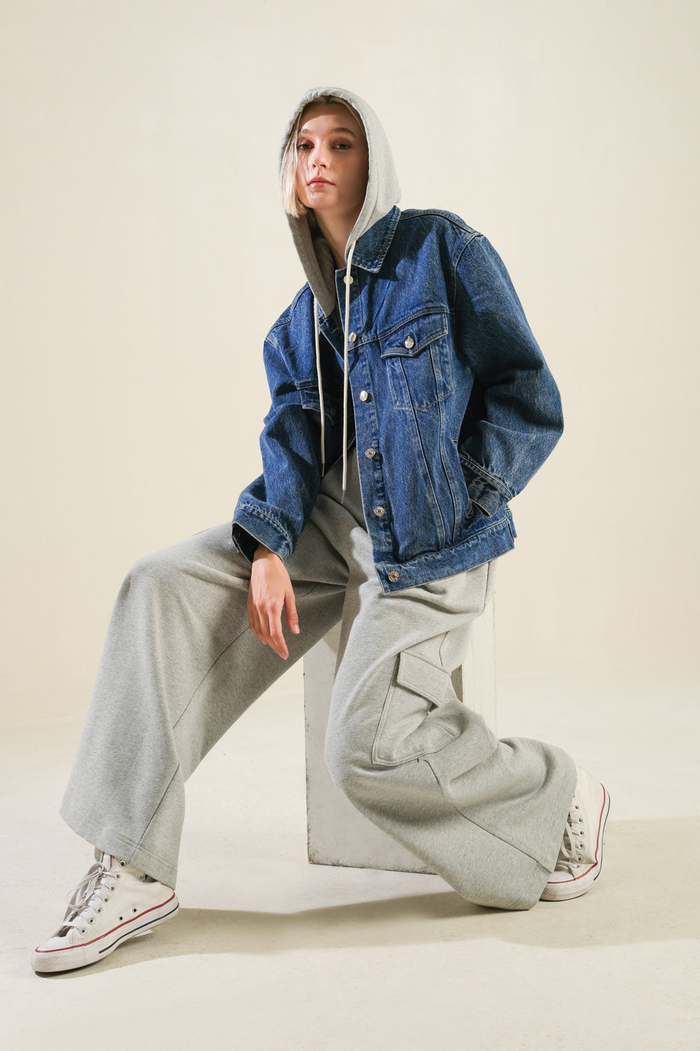 CROSS YOUR MIND DENIM JACKET - By Baano