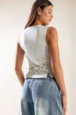 DINNER DATE WOVEN VEST - By Baano