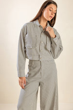 HONESTLY LOVE YOU TWILL CROP JACKET Flying Tomato