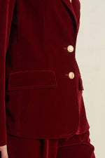 COY CHARM VELVET BLAZER - By Baano