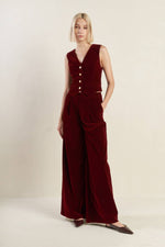 COY CHARM VELVET VEST - By Baano