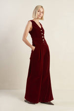 COY CHARM VELVET VEST - By Baano