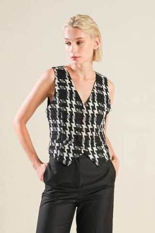 WHEN I'M WITH YOU TWEED VEST - By Baano