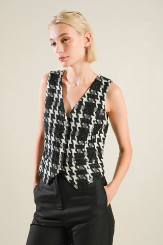 WHEN I'M WITH YOU TWEED VEST - By Baano