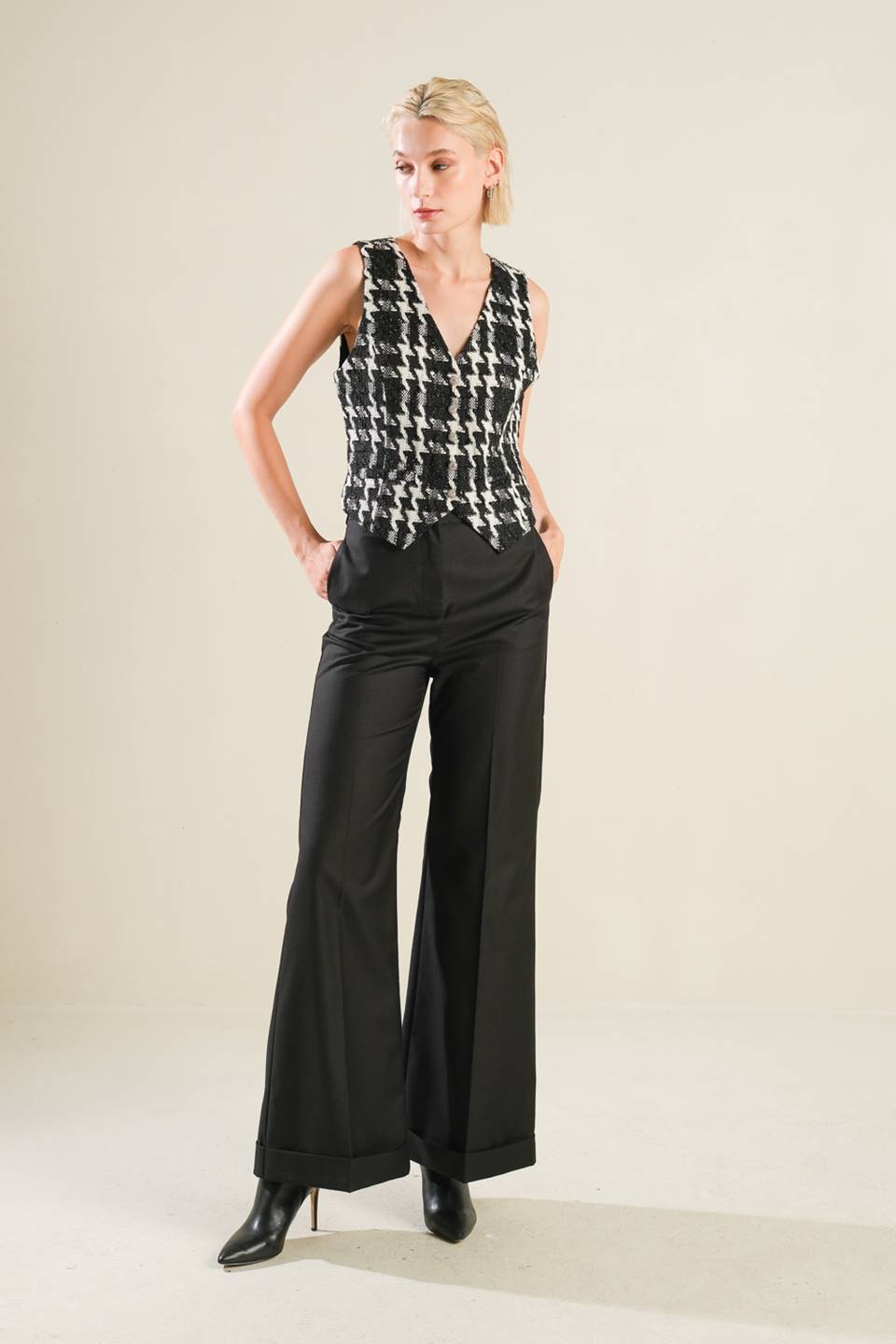 WHEN I'M WITH YOU TWEED VEST - By Baano