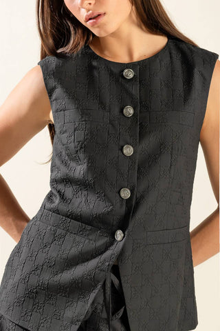 SEE WHAT HAPPENS WOVEN VEST - By Baano