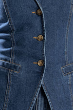 SPRING ROMANCE DENIM VEST - By Baano