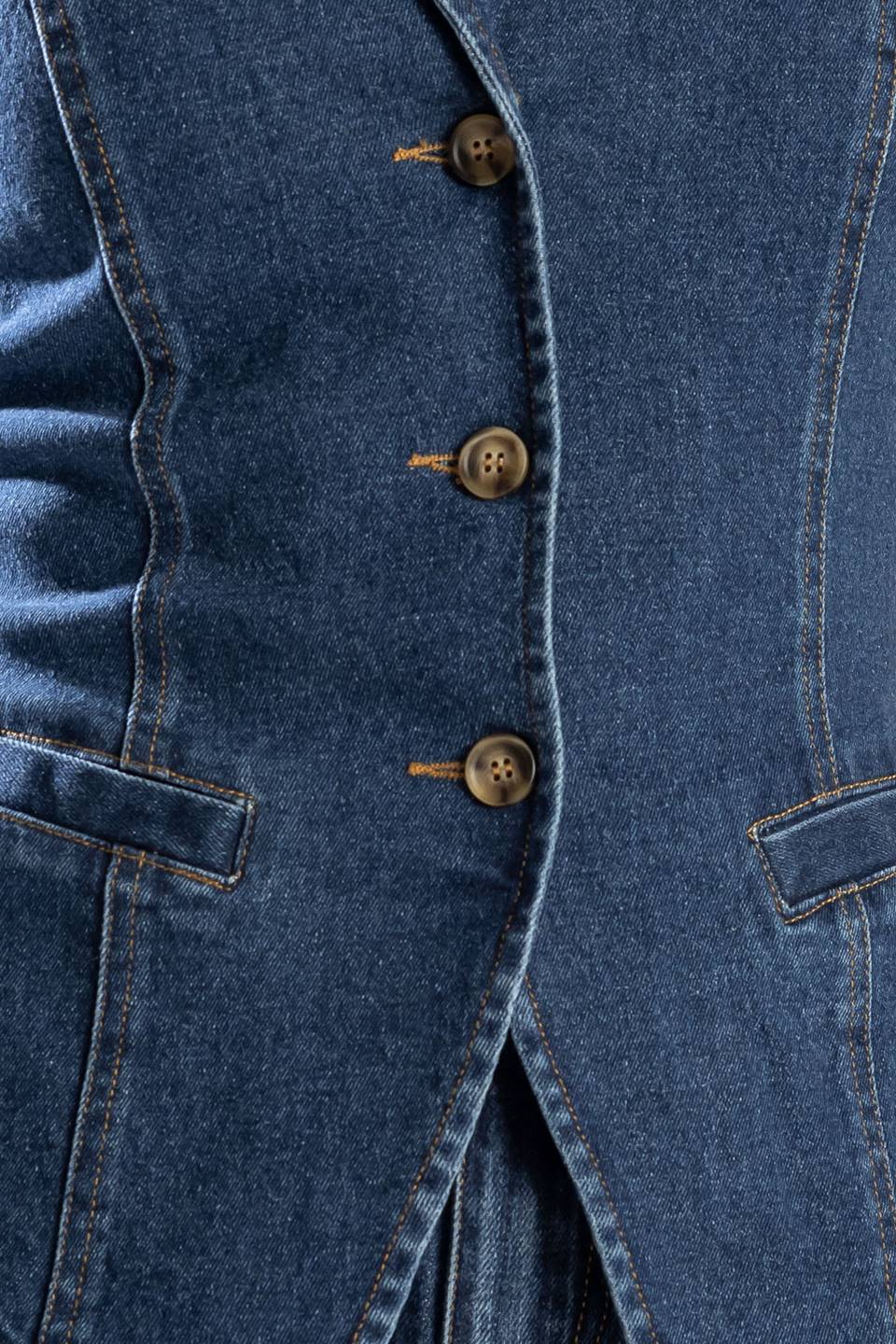 SPRING ROMANCE DENIM VEST - By Baano